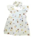 Gauze Dress Toddler Set 2pc Multi Flowers