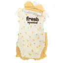 Bodysuit & Short 3pc Set Fresh Squeezed