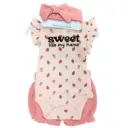 Bodysuit & Short 3pc Set Berry Burst