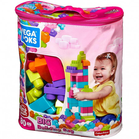 Mega Bloks Big Building Bag (Pink)