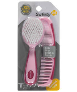 Easy Grip Brush & Comb Set Pink