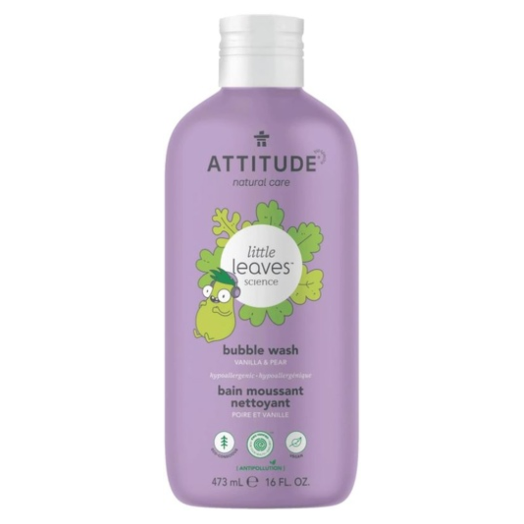 Attitude Little Leaves Bubble Bath Vanilla & Pear 16oz