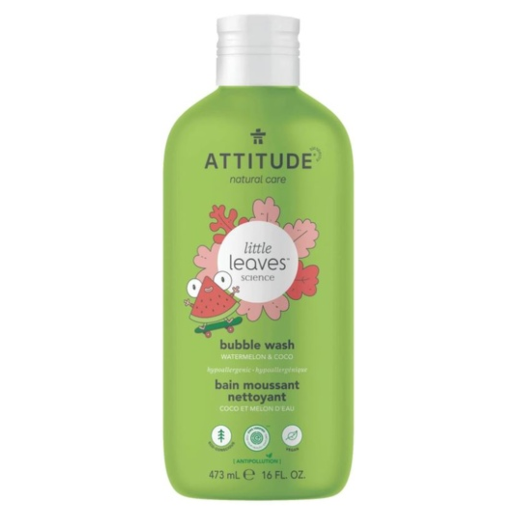 Attitude Little Leaves Bubble Bath Watermelon & Coco 16 oz