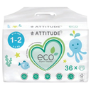 Attitude Baby Diapers Size 1-2 36ct
