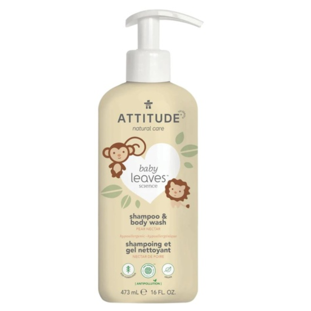 Attitude Baby Leaves 2-in-1 Shampoo Pear Nectar 16 oz