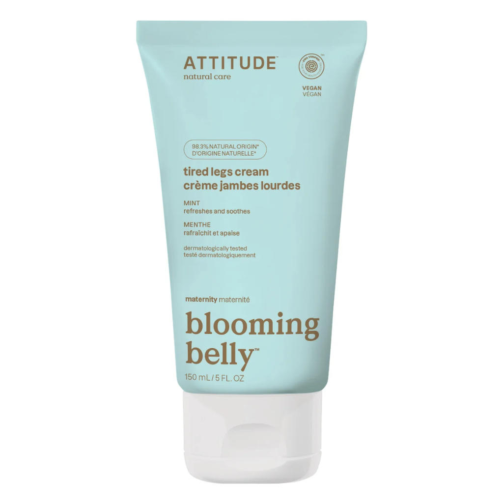 Attitude Blooming Belly Cream For Tired Legs Mint 5 oz