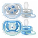Avent Ultra Air Pacifiers 6-18M Blue