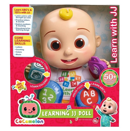 [167931-BB] Cocomelon Learning JJ Doll (Spanish Version)