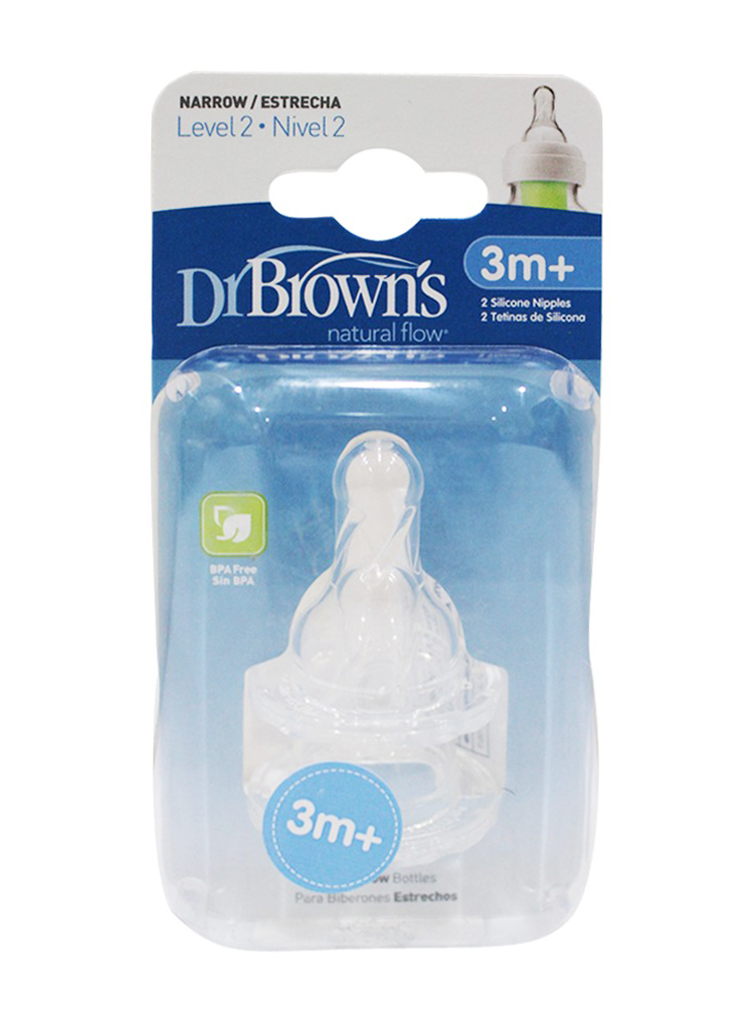 Dr. Brown's Nipple 2pk Level 2