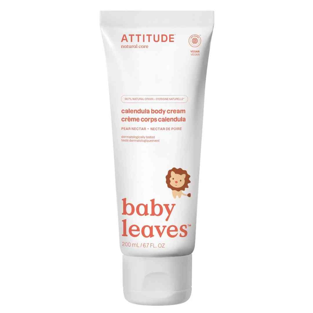 Attitude Baby Leaves Calendula Body Cream Pear Nectar 200 ml