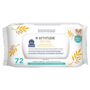 Attitude Sensitive Skin Natural Baby Wipes Unscented 72 ct