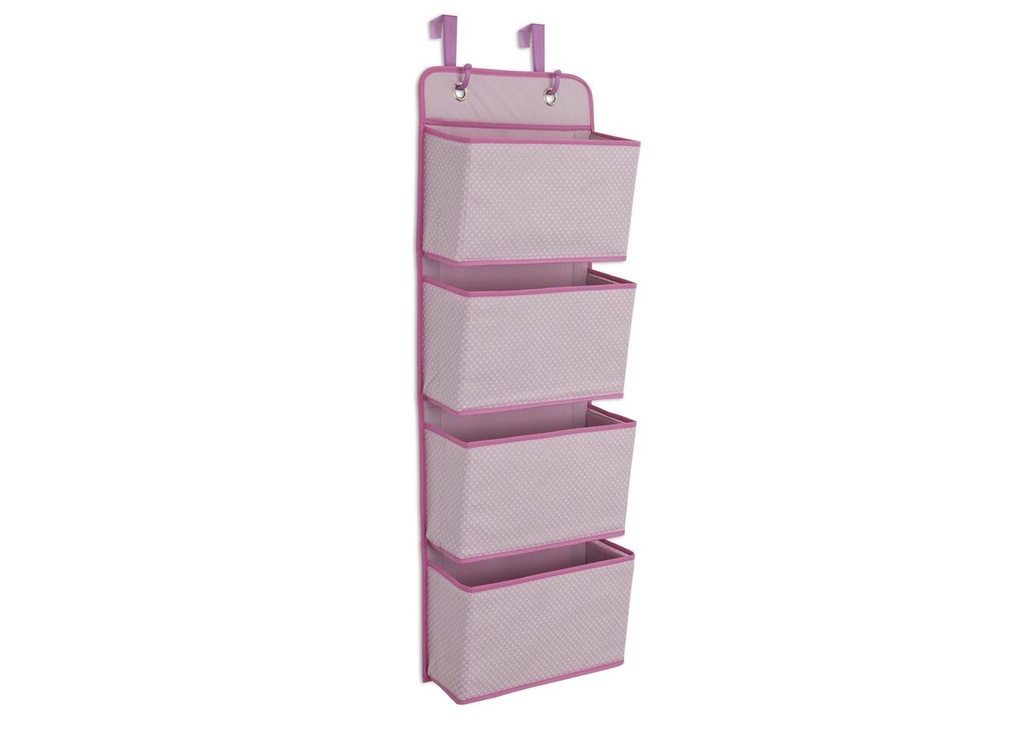 4 Pocket Hanging Organizer Pink