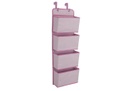 4 Pocket Hanging Organizer Pink