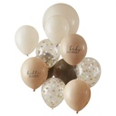Taupe & Brown Baby Shower Balloons 11pc
