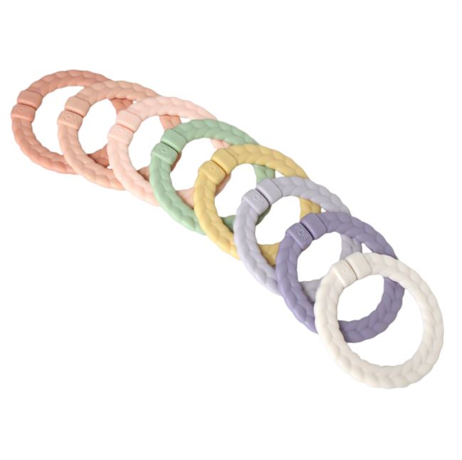 Ritzy Rings Linking Ring Set - Pastel Rainbow
