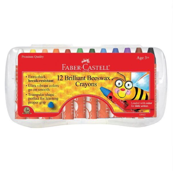 Faber Castell Brilliant Beeswax Crayons 12ct