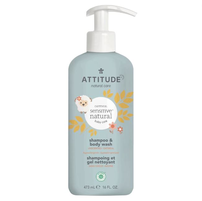 Attitude Sensitive Skin Baby 2-in-1 Shampoo & Body Wash 16oz
