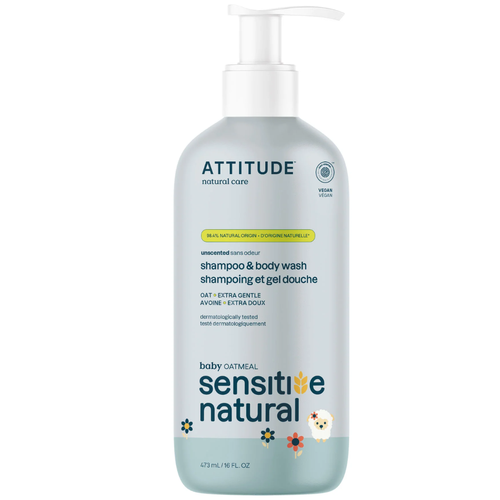 Attitude Sensitive Skin Baby 2-in-1 Shampoo & Body Wash 16oz