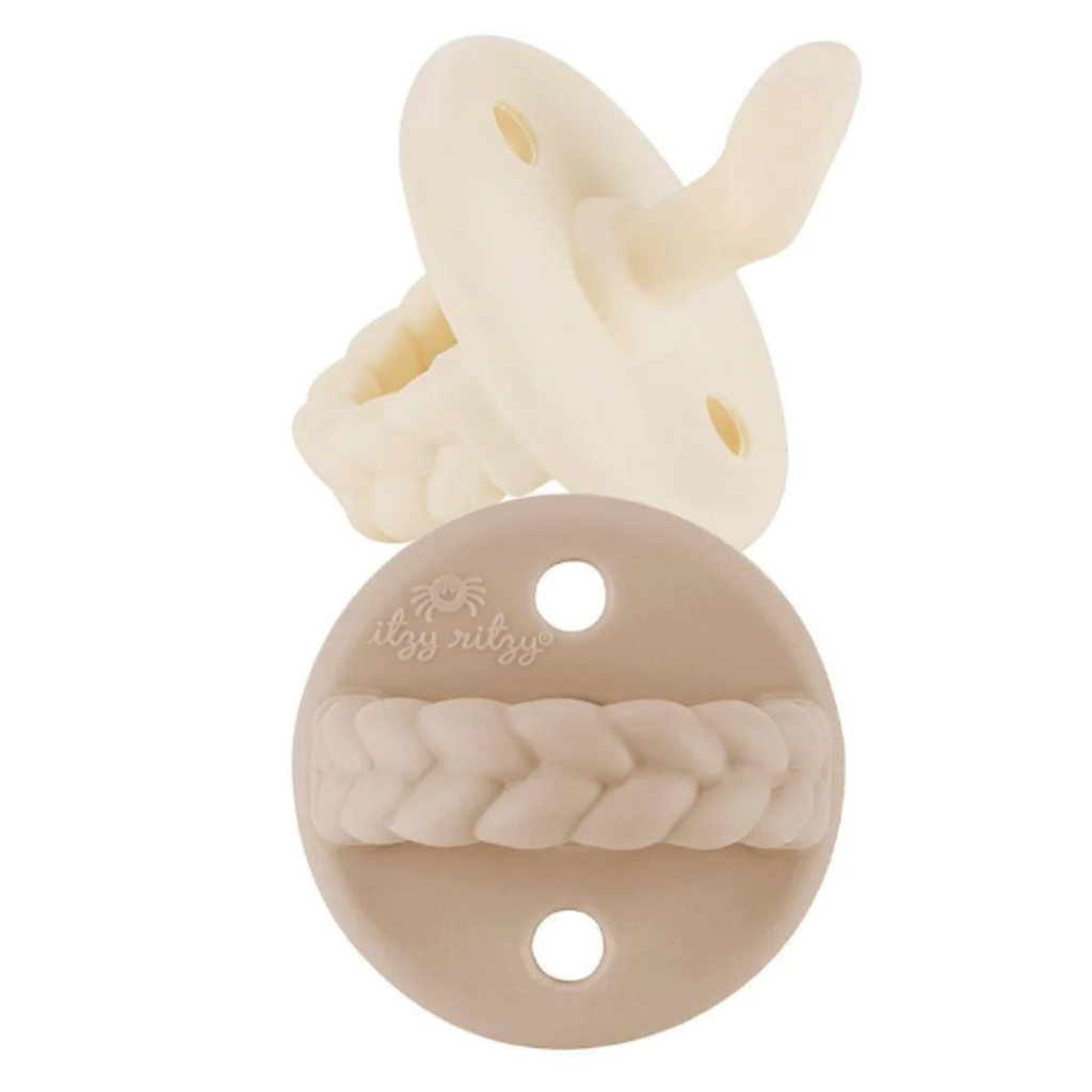 Sweetie Soother Orthodontic Pacifier - Toast & Buttercream 0-6M