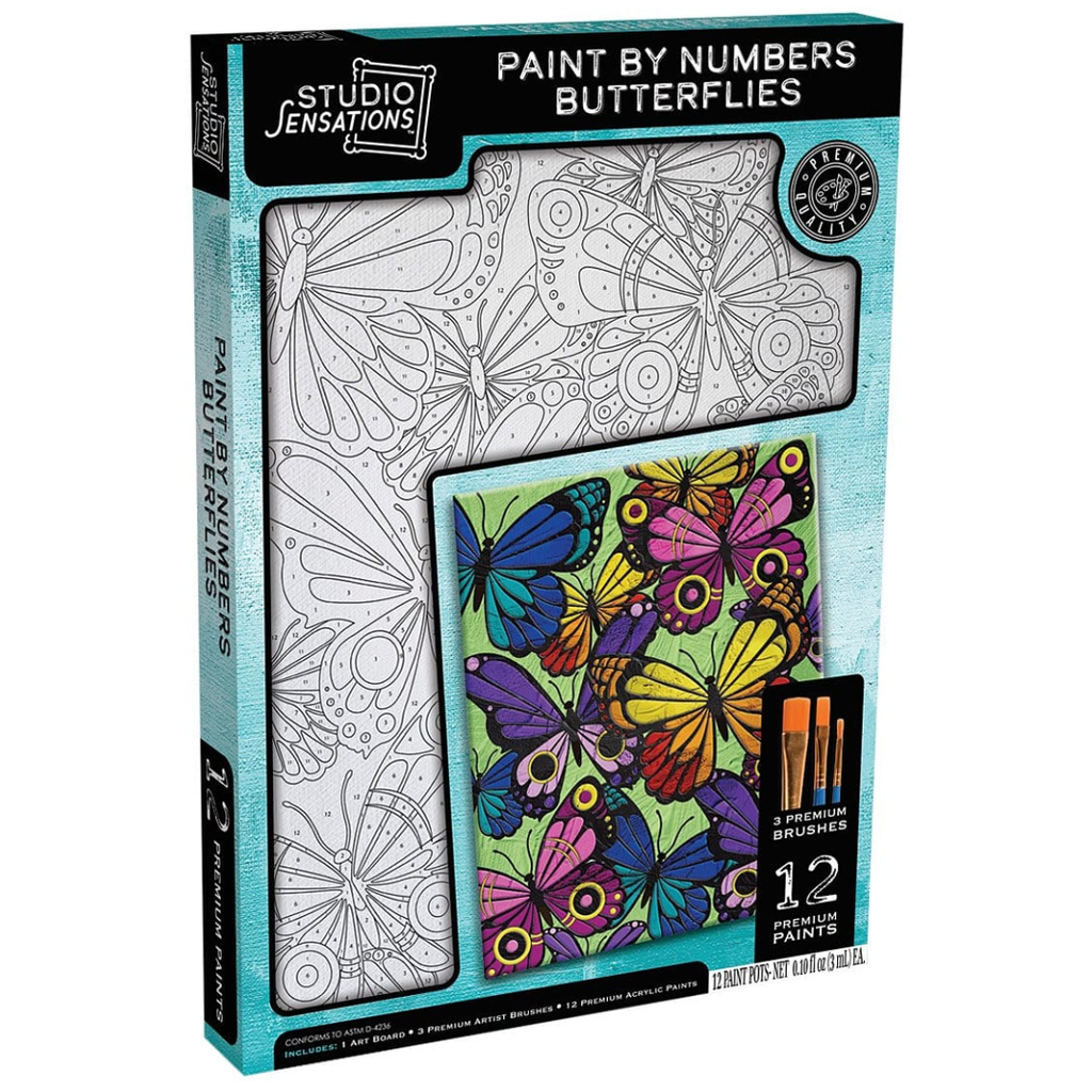 Paint by Numbers Art Kit - Butterflies
