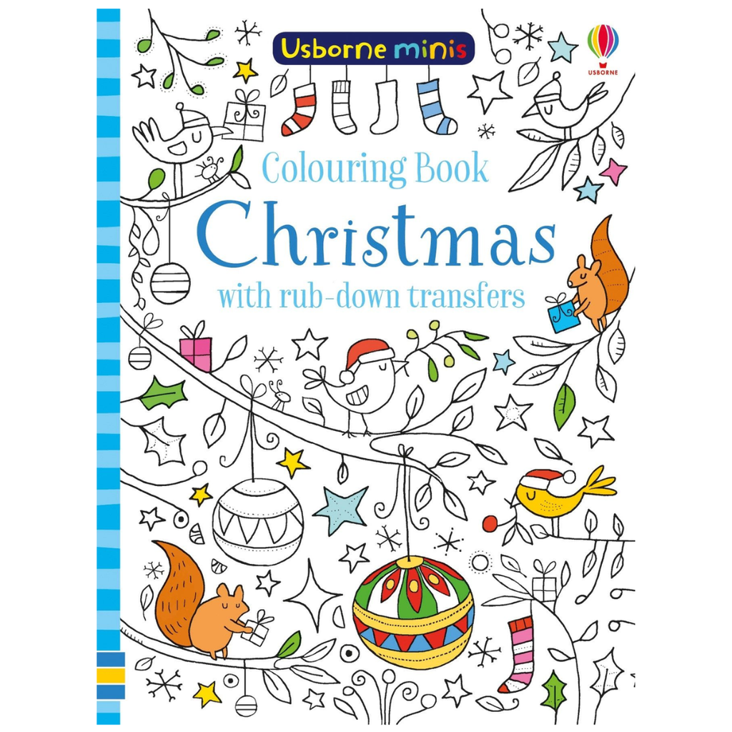 Colouring Book Christmas with Rub-Down Transfers