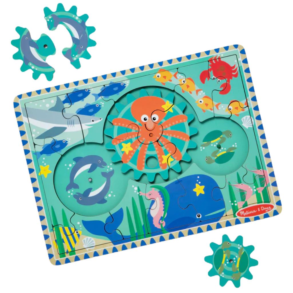 Underwater Wooden Gear Puzzle