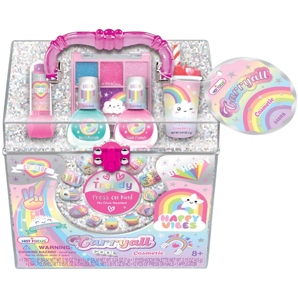 Rainbow Carry All Cosmetic Case