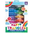 Happy Triangles Jumbo Crayons 12ct