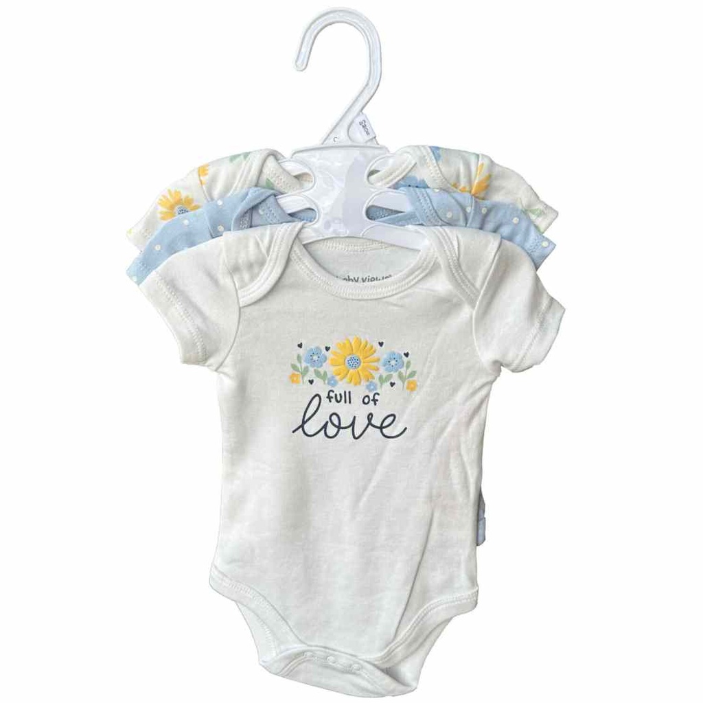 Full Of Love Bodysuits 3pc