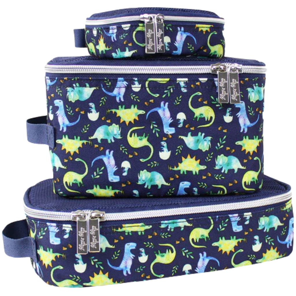 Itzy Ritzy Packing Cubes Blue Dino