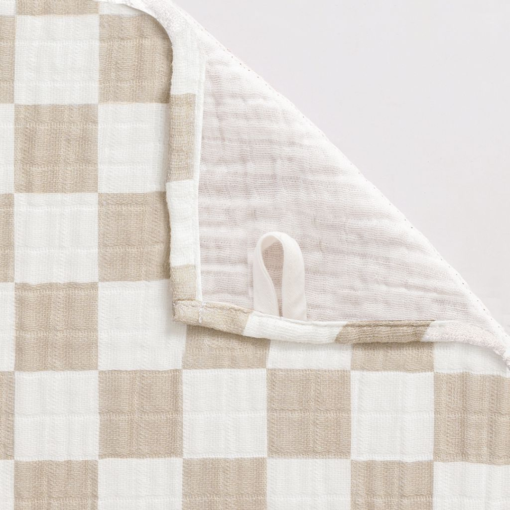 Breastfeeding Boss Nursing Cover - Taupe Checkerboard