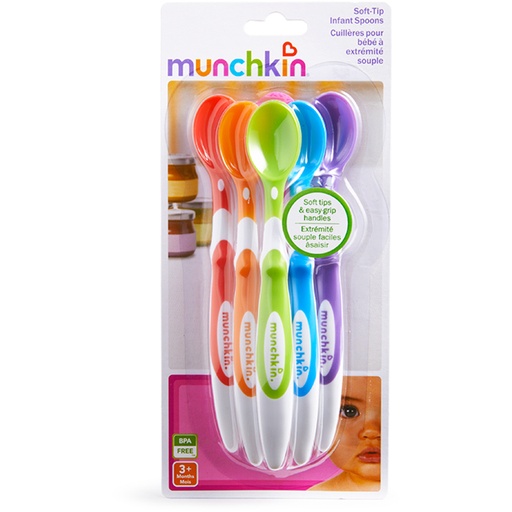 [105455-BB] Munchkin Six Soft Tip Spoons