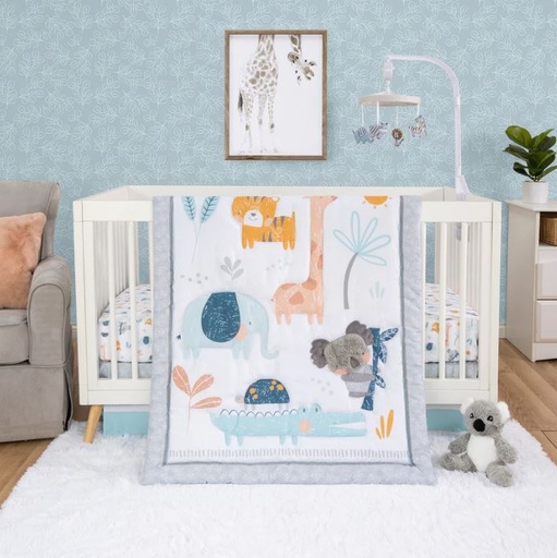 [169209-BB] Koala & Friends 4pc Bedding Set