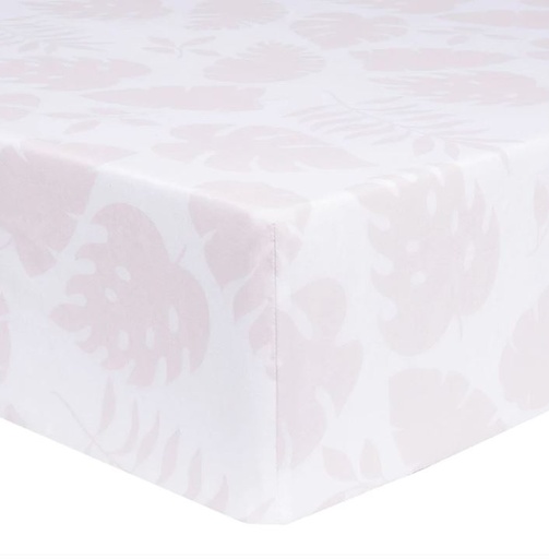[169211-BB] Palm Leaves Fitted Crib Sheet