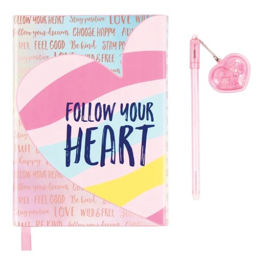 [169542-BB] Adventure Fun Follow Your Heart Journal and Pen Set