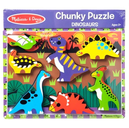 [169665-BB] Melissa & Doug Chunky Puzzle Dinosaurs