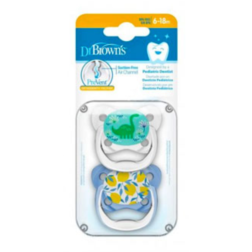 [169756-BB] Dr. Brown's Prevent Pacifier 6-18m Blue