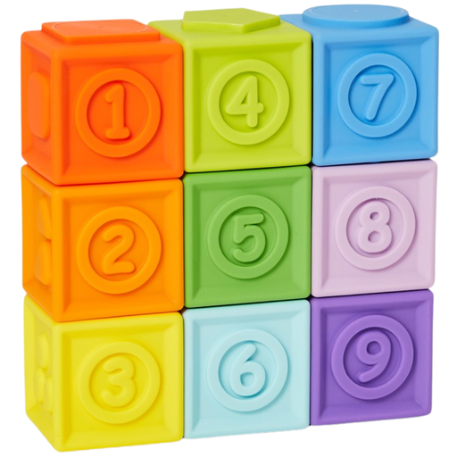 [170151-BB] KaleidoCubes 9 Stack & Squeeze Blocks
