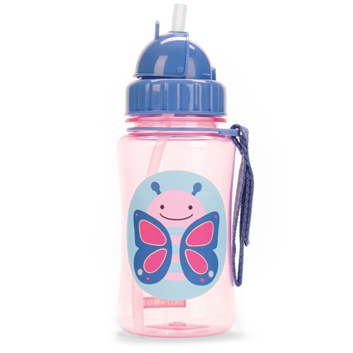 [120839-BB] Skip Hop Butterfly Straw Bottle 13oz
