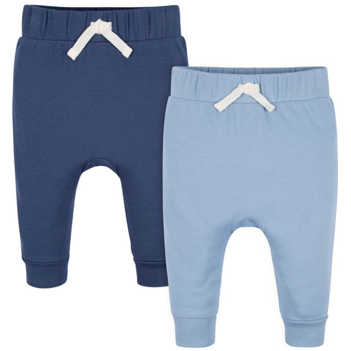 [171029-BB] Pants 2pk Blue 6-9M