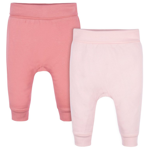 [171032-BB] Pants 2pk Pink 0-3M