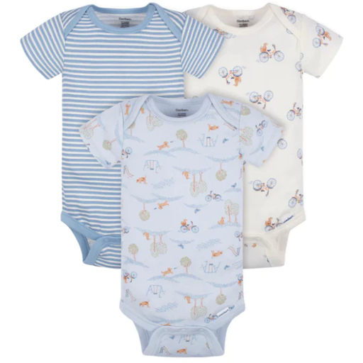 [171051-BB] Gerber Onesies Puppy Preemie 3pk