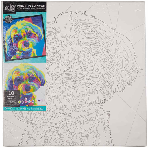 [171525-BB] Canvas Paint Kit - Pop Art Dog