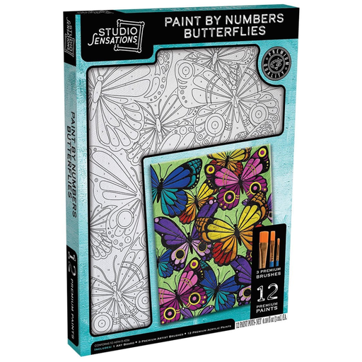 [171527-BB] Paint by Numbers Art Kit - Butterflies