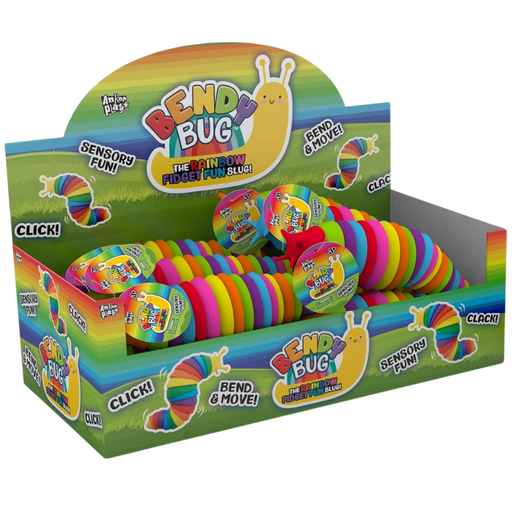 [171536-BB] Bendy Bug Rainbow Fidget
