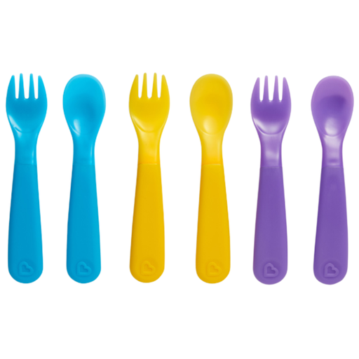 [171818-BB] Munchkin Colour Changing Toddler Utensils 6pk