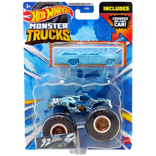 [172266-BB] Hot Wheels Monster Truck with Car Asst.