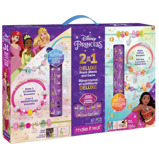 [172368-BB] 2 in 1 Disney Princess and Moana Royal Jewels and Gems