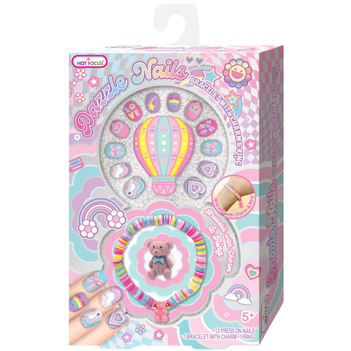 [172548-BB] Rainbow Dazzle Nails
