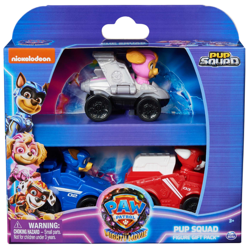 [172624-BB] Paw Patrol Mighty Movie Pawket Vehicle Gift Pack